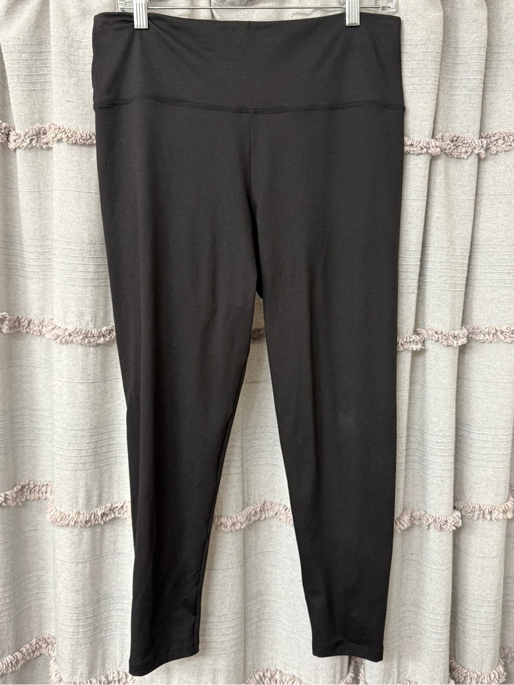 Felina Jet Black Woman’s Soft Stretch Leggings-SIZE XL